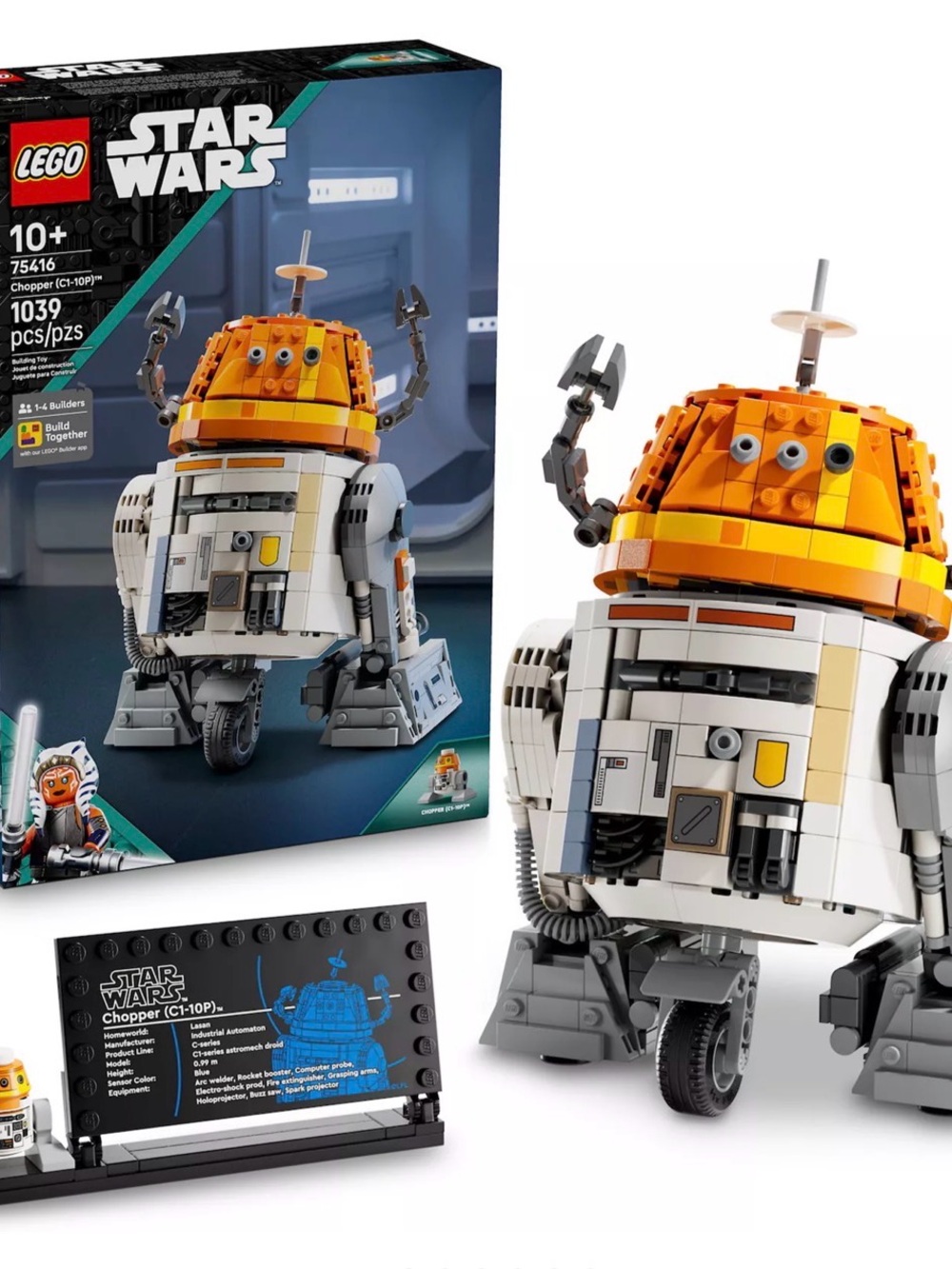 LEGO 75416 Star Wars Ahsoka Chopper C1-10P Astromech Droid Building Set 1039 Pcs - Picture 11 of 13